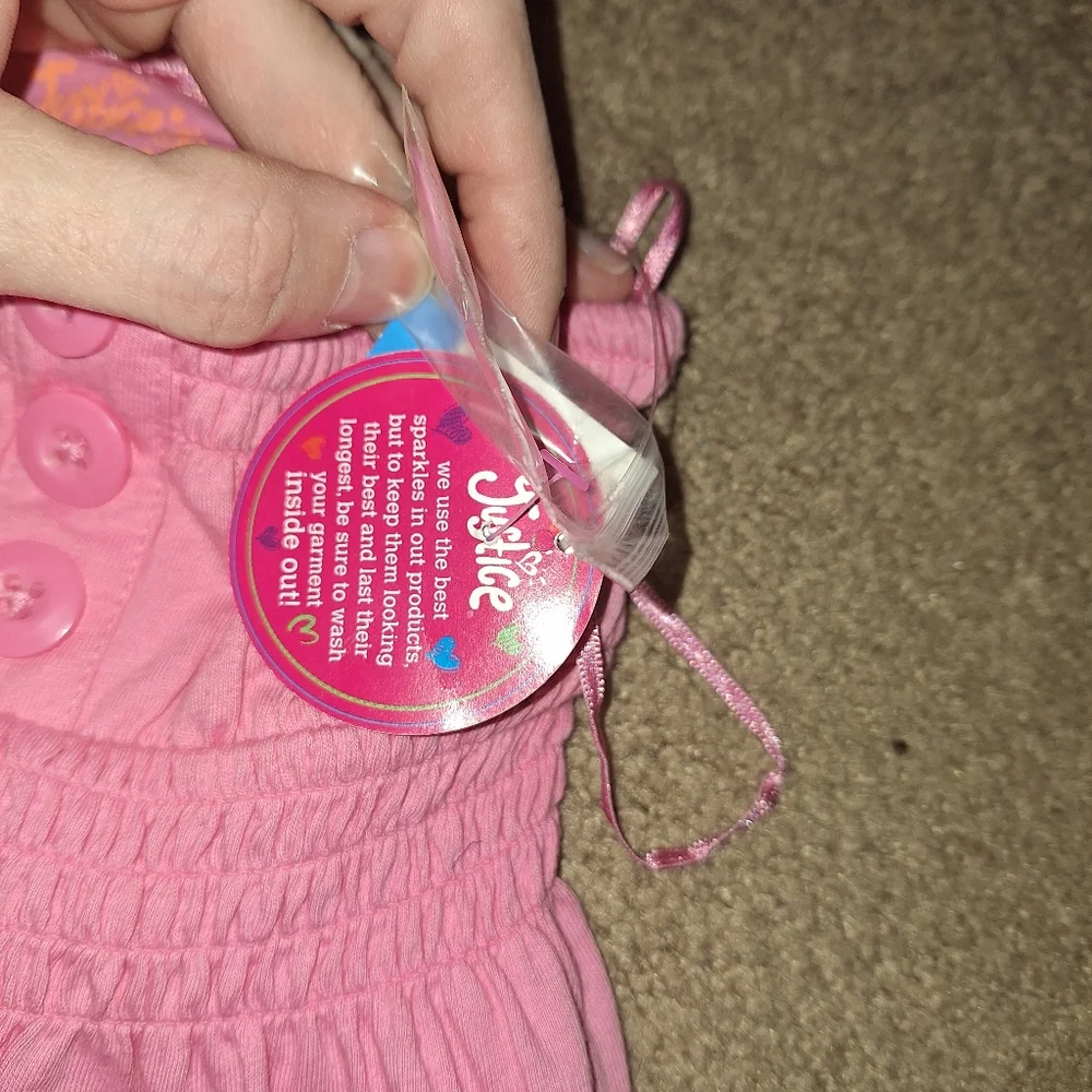 NWT/ Justice/ xxxs 6/ pink / kids floral  sundress